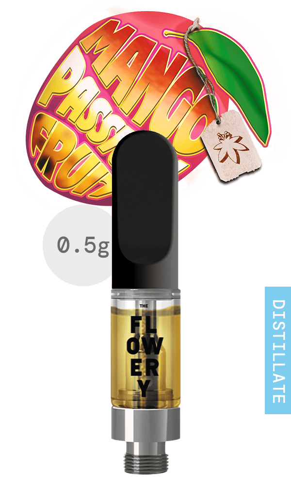 Distillate Cartridge 0.5g - Mango Passion Fruit at The Flowery Dispensary Melbourne