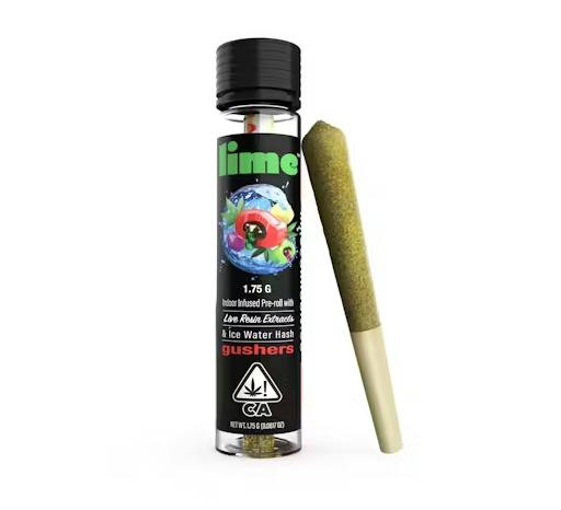 LIME - GUSHERS 1.75G LIVE RESIN & HASH INFUSED PREROLL