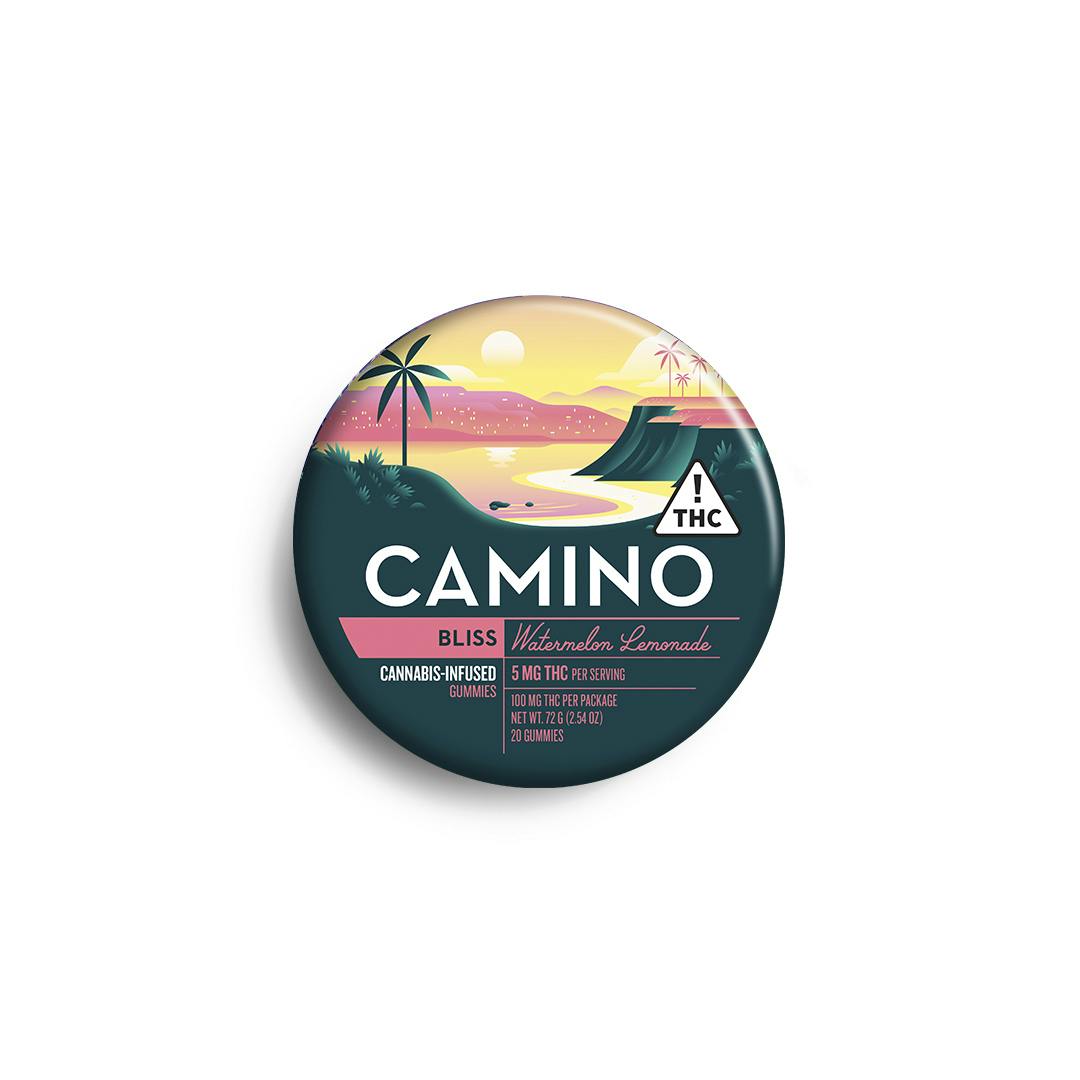 Kiva Camino Watermelon Lemonade Gummies 5mg 20pk