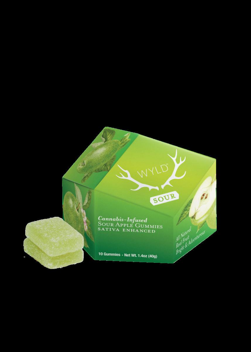 Wyld Sour Apple (S) Gummies 10mg 10pk