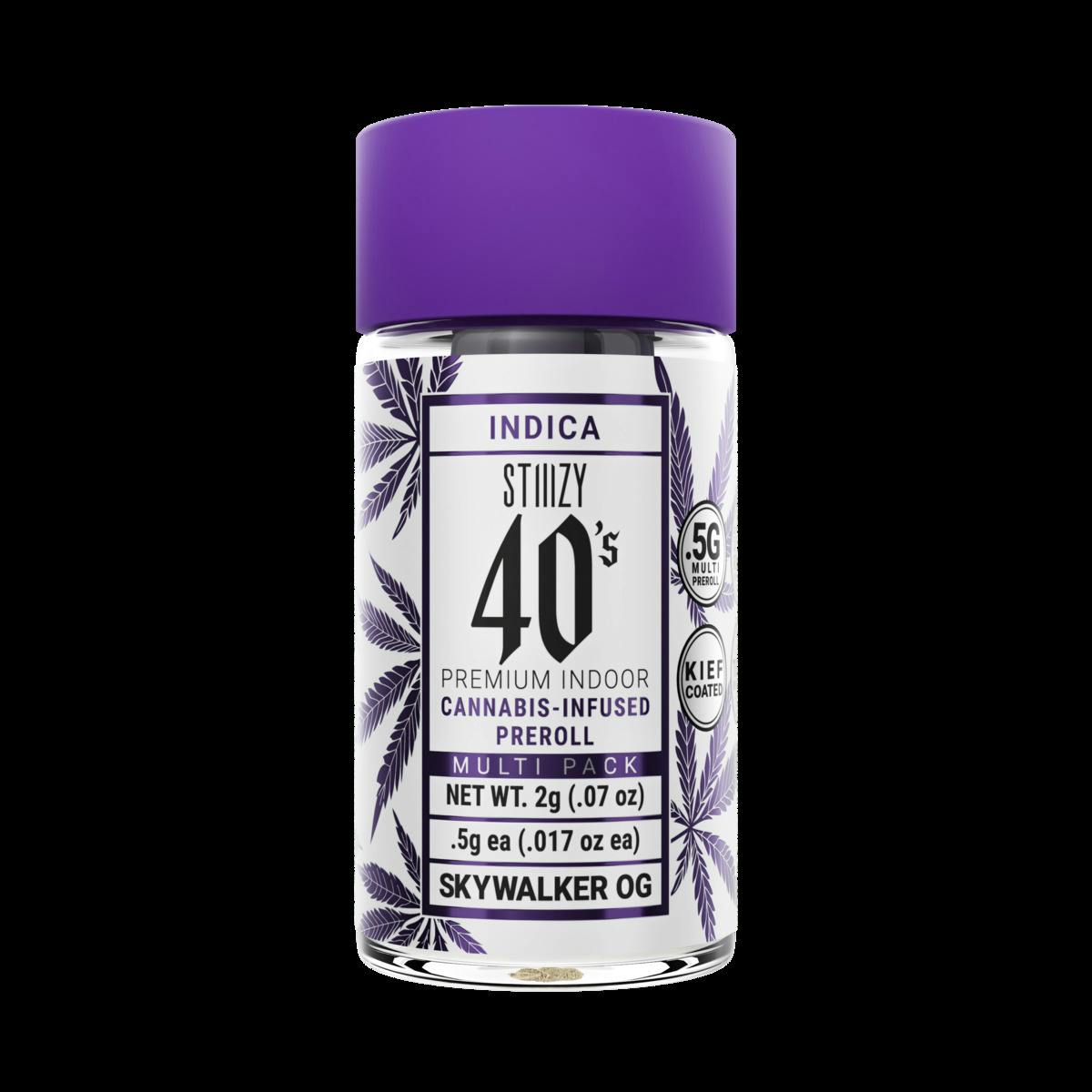 STIIIZY 40's Skywalker OG (I) Infused Pre-Roll Multipack 0.5g 4pk