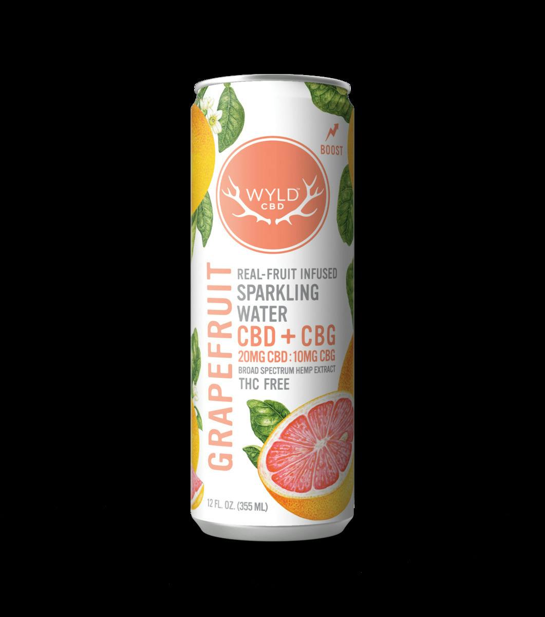 Wyld Grapefruit 2:1 CBD:CBG Sparkling Water 12oz