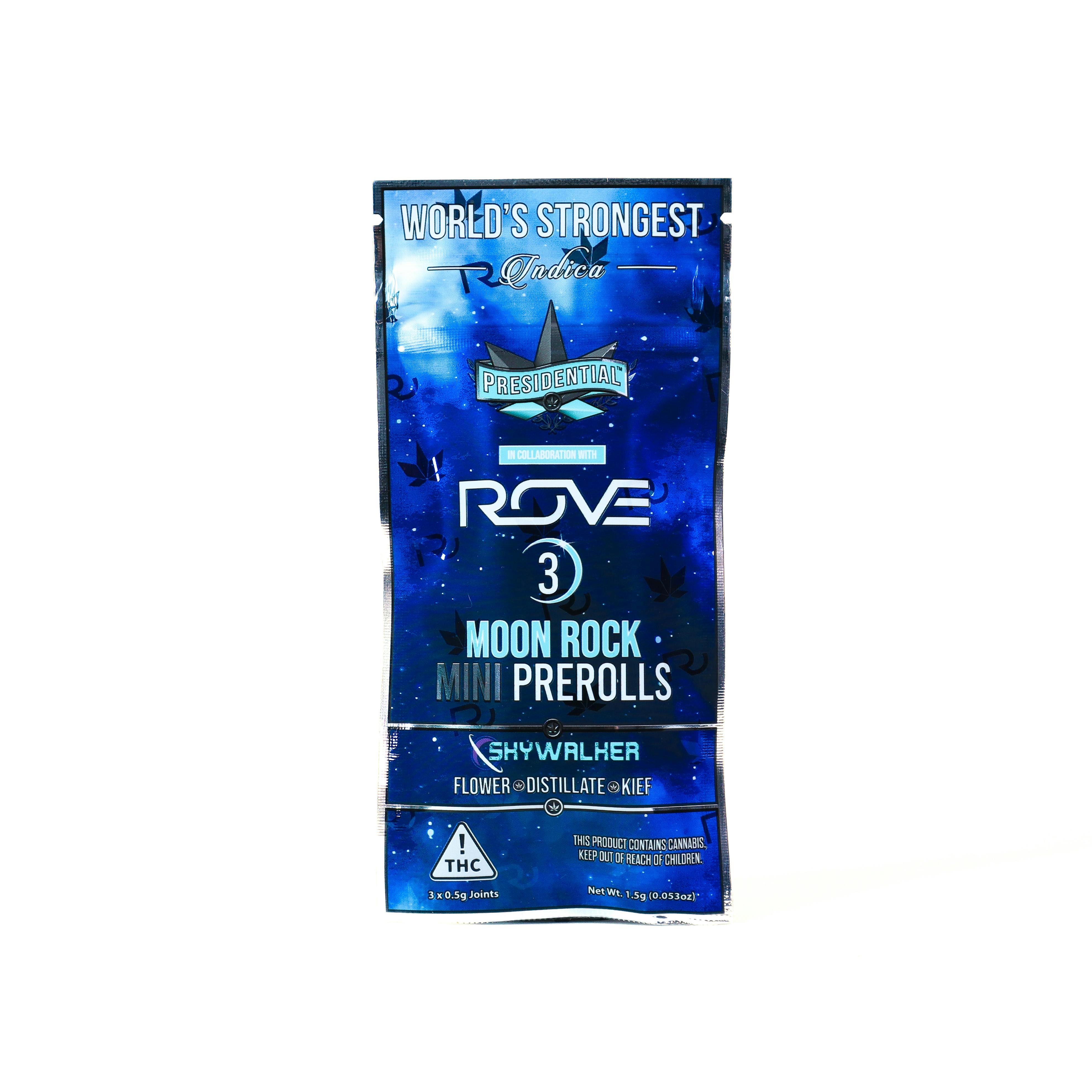 Presidential x ROVE Skywalker (I) Moon Rock Infused Pre-Roll Multipack 0.5g 3pk