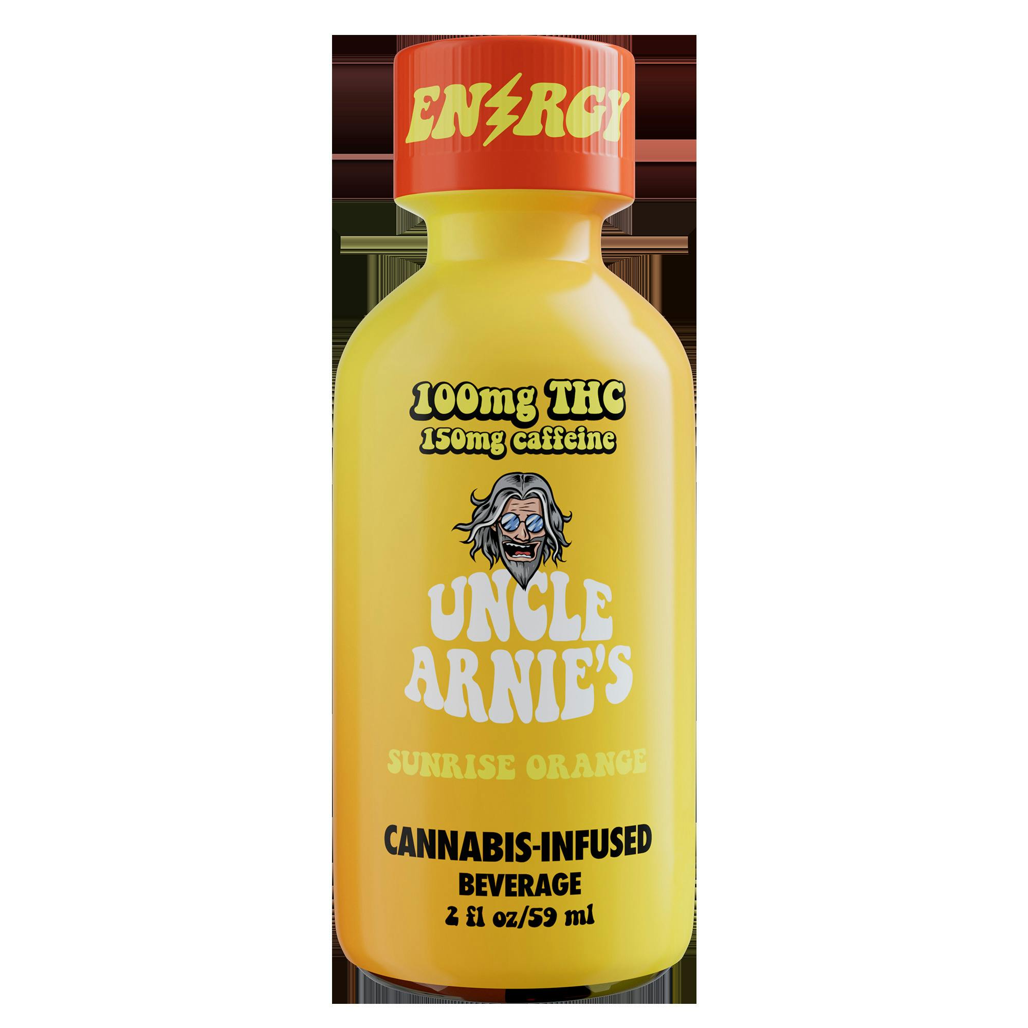 Uncle Arnie's Sunrise Orange 2oz 100mg + 150mg Caffeine