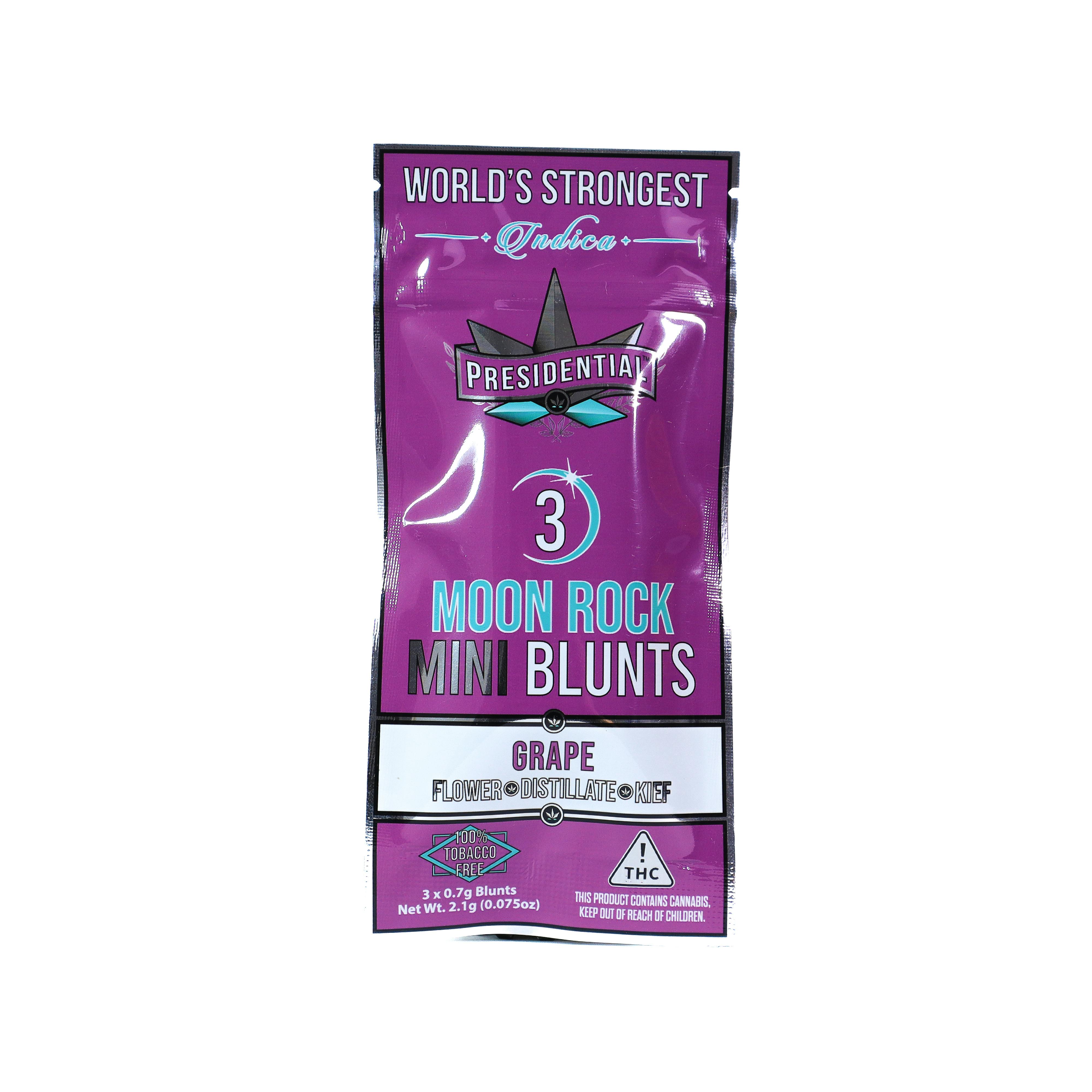 Presidential Grape (I) Moon Rock Infused Blunt Multipack 0.6g 3pk