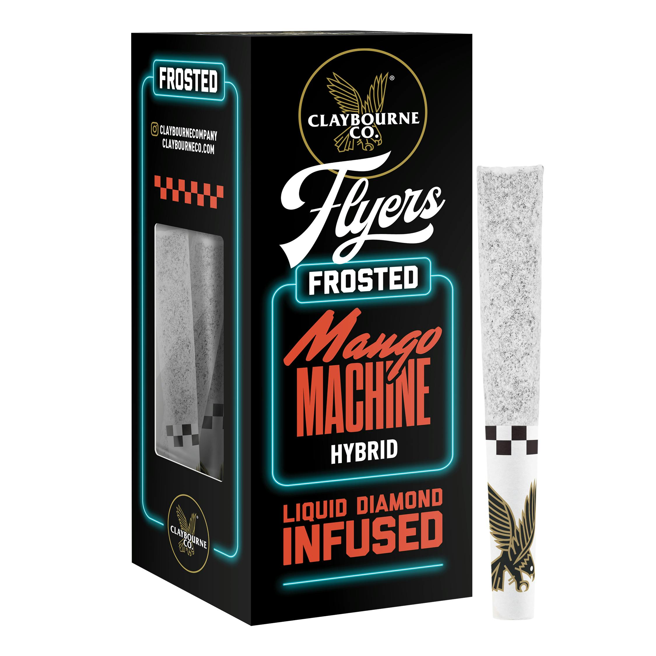 Claybourne Co. Flyers Frosted Mango Machine (H) Infused Multipack 0.5g 3pk
