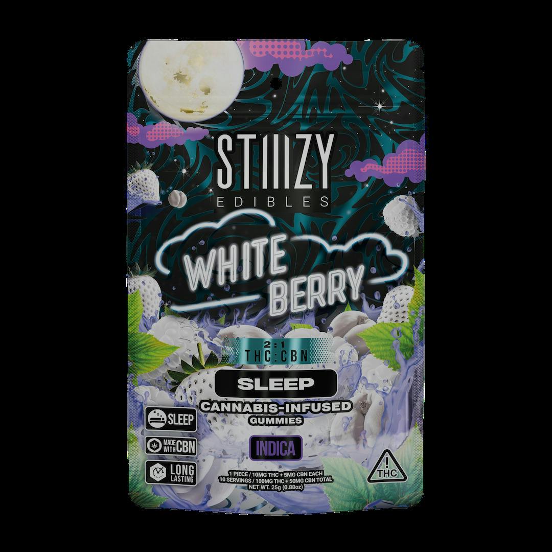 STIIIZY White Berry 2:1 THC:CBN Gummies 10mg 10pk