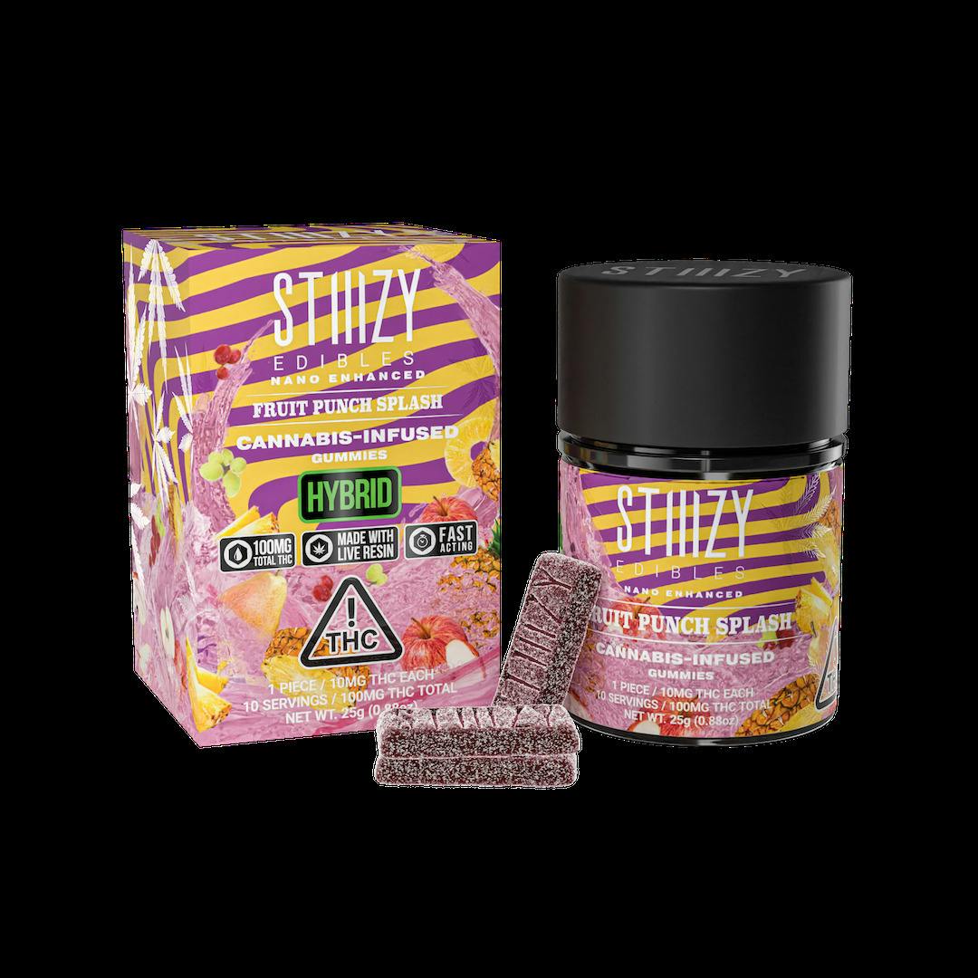 STIIIZY Fruit Punch Splash (H) Gummies 10mg 10pk