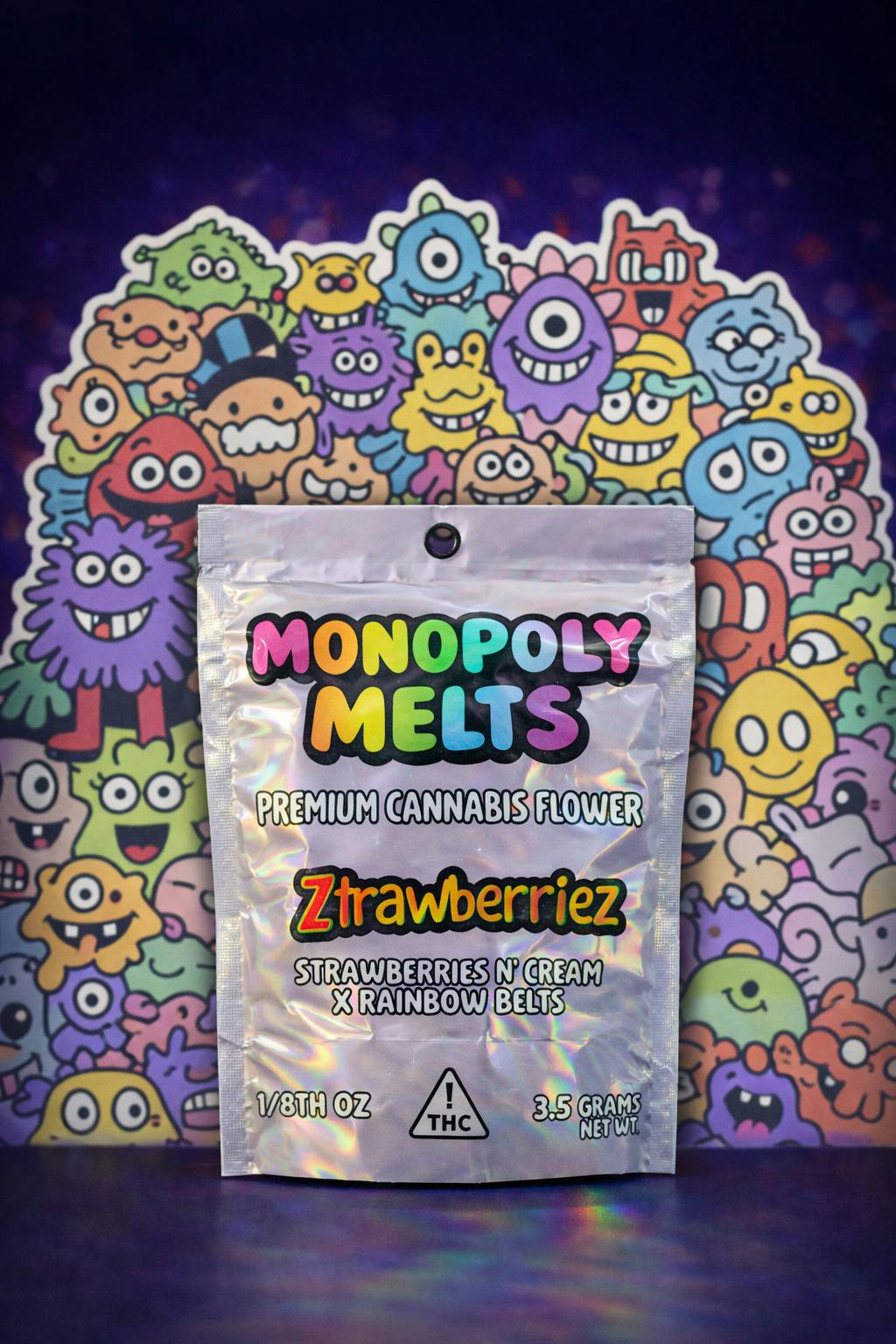 Monopoly Melts Ztrawberriez Flower