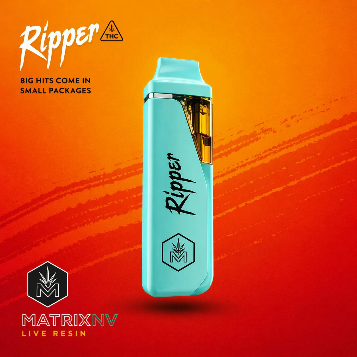 Matrix NV Orange Kush Pop (I) Live Rosin Ripper Disposable Vape