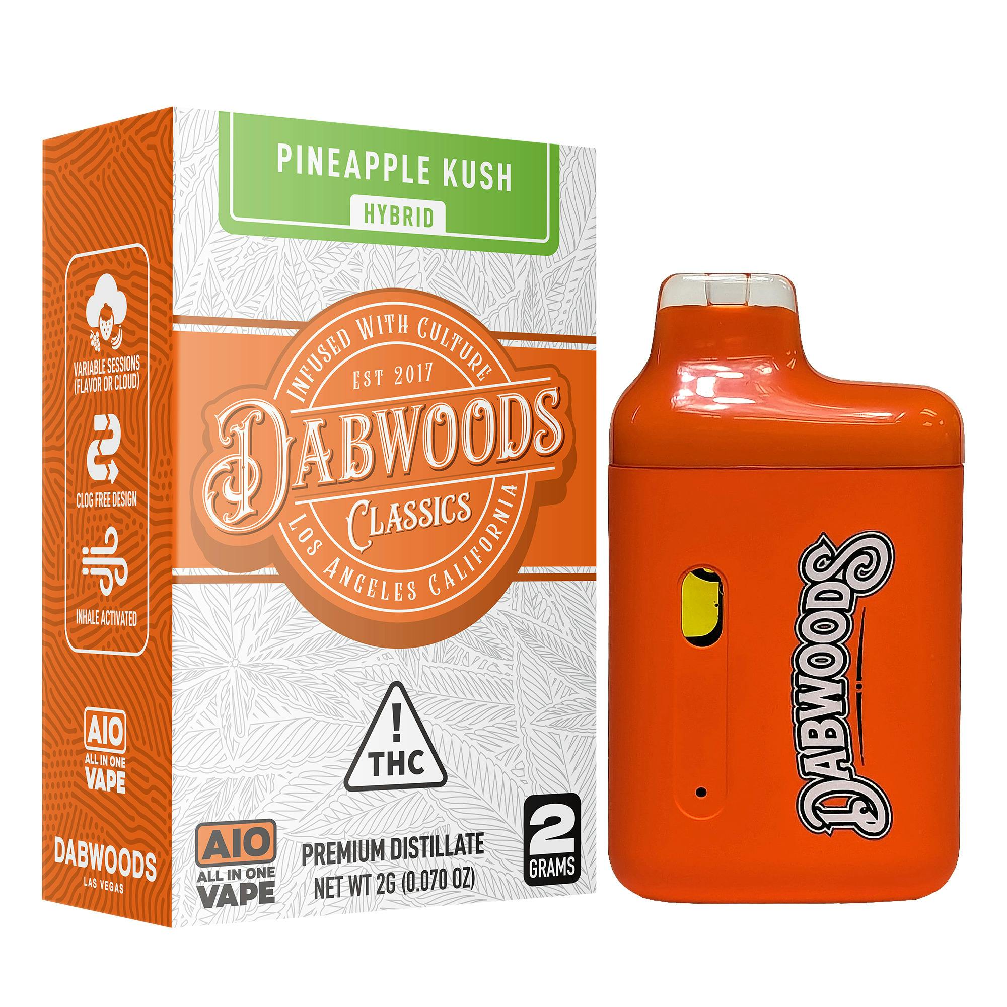 Dab Bar Pineapple Kush (H) Disposable Vape