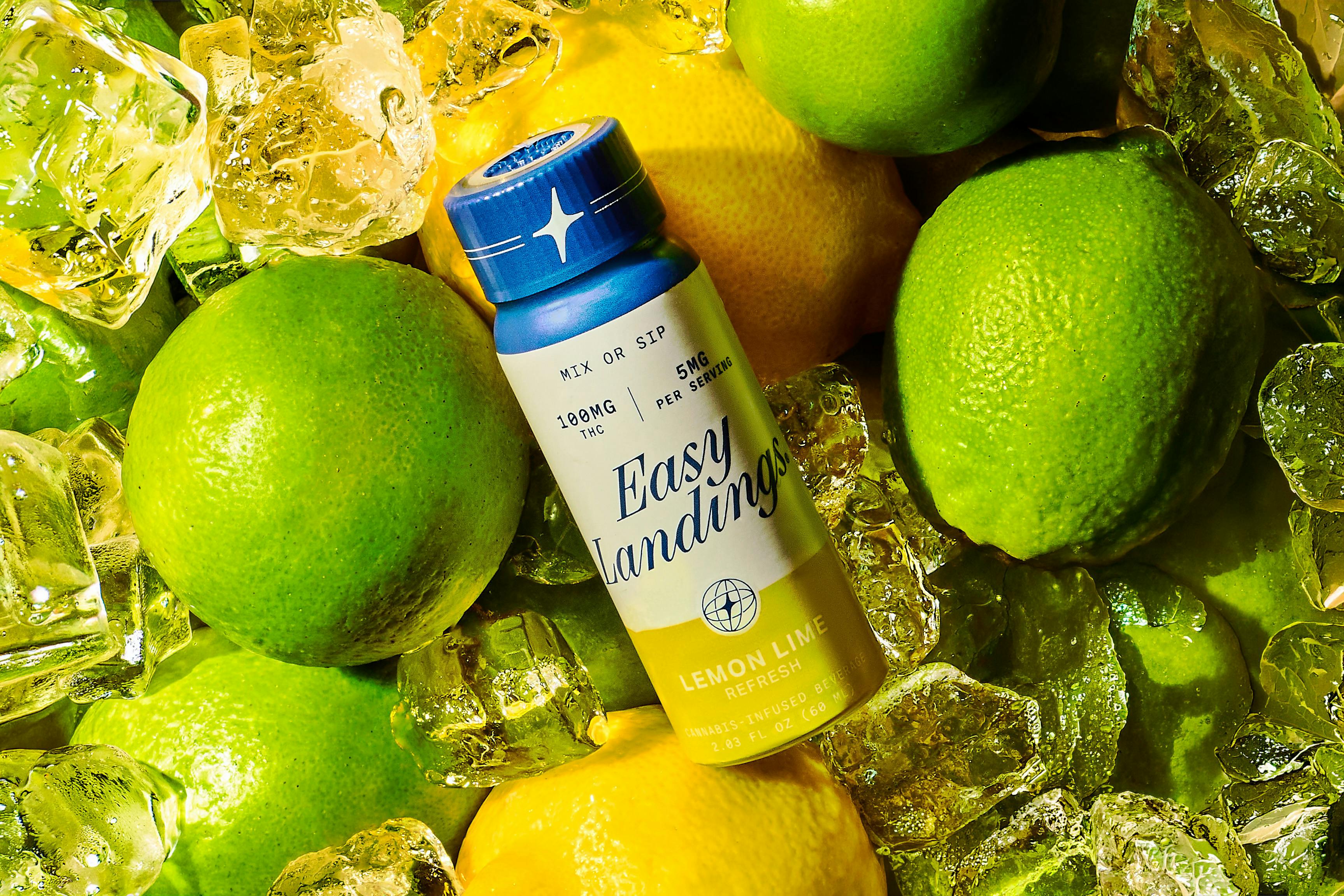 Easy Landings Lemon Lime Refresh Beverage 100mg