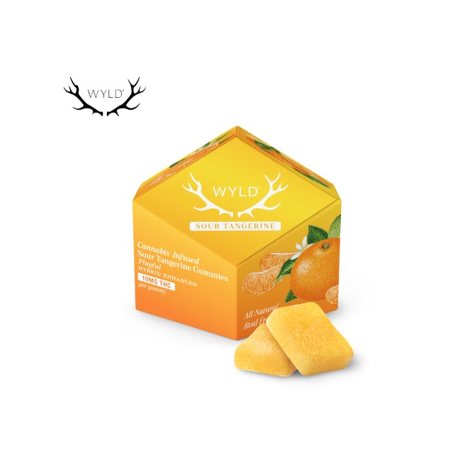 Sour Tangerine — SOUR TANGERINE 100MG 10 PACK GUMMIES