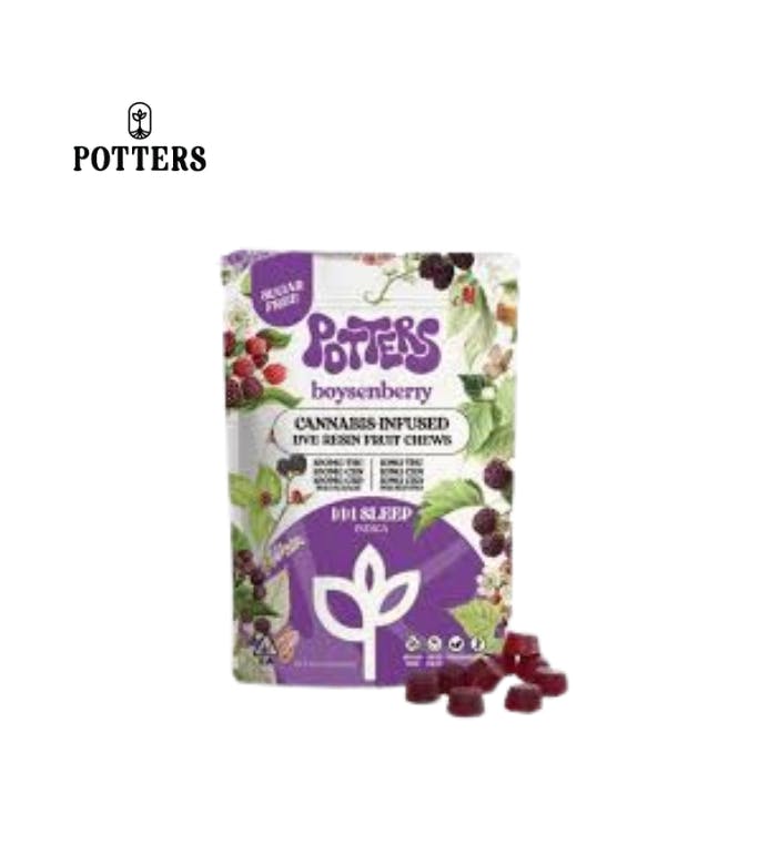 BOYSENBERRY 1:1:1 THC:CBN:CBD: Free Fruit Chews