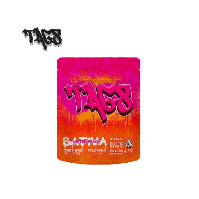 TWISTED PEACH: TWISTED PEACH 100MG GUMMIES