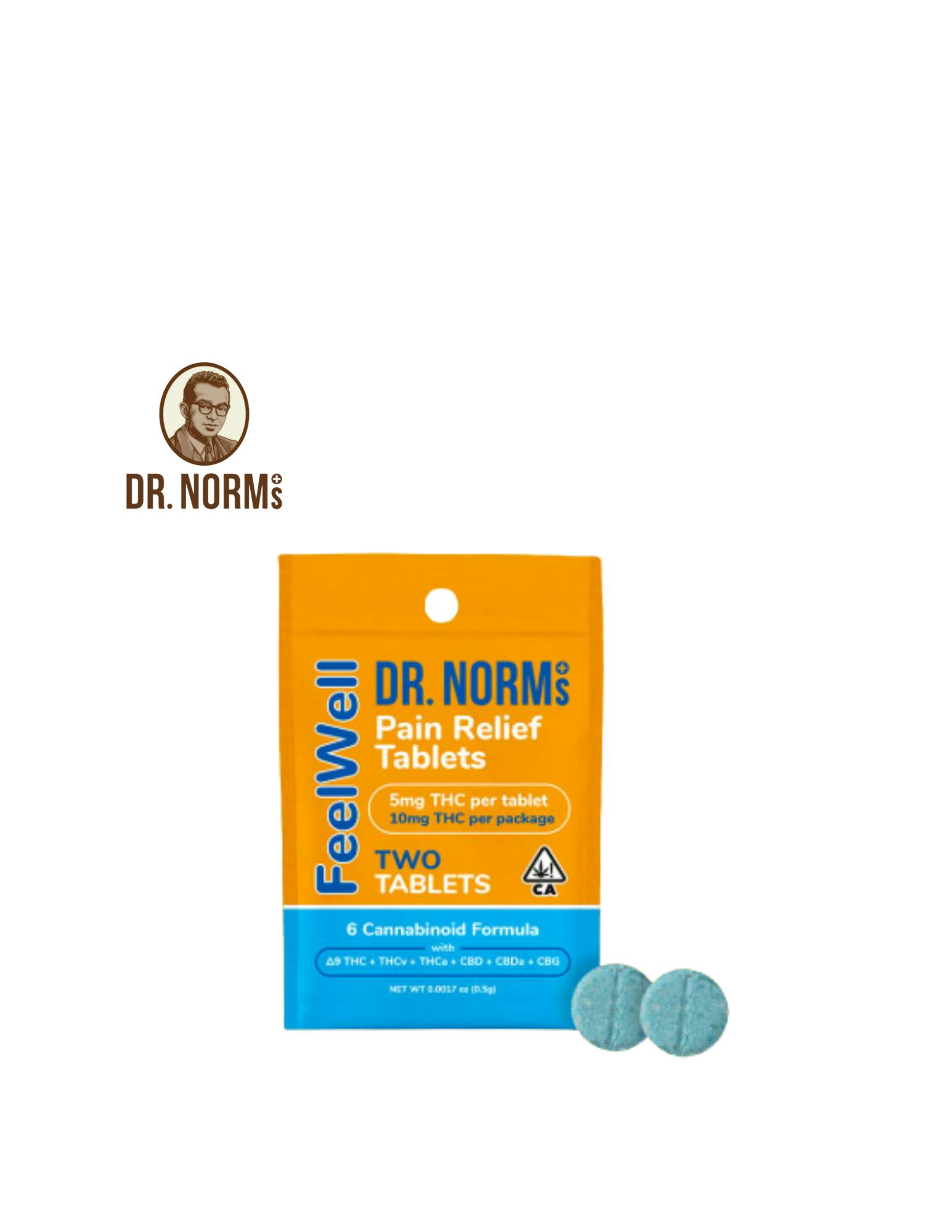 FEELWELL PAIN RELIEF 7MG 2 PACK TABLETS