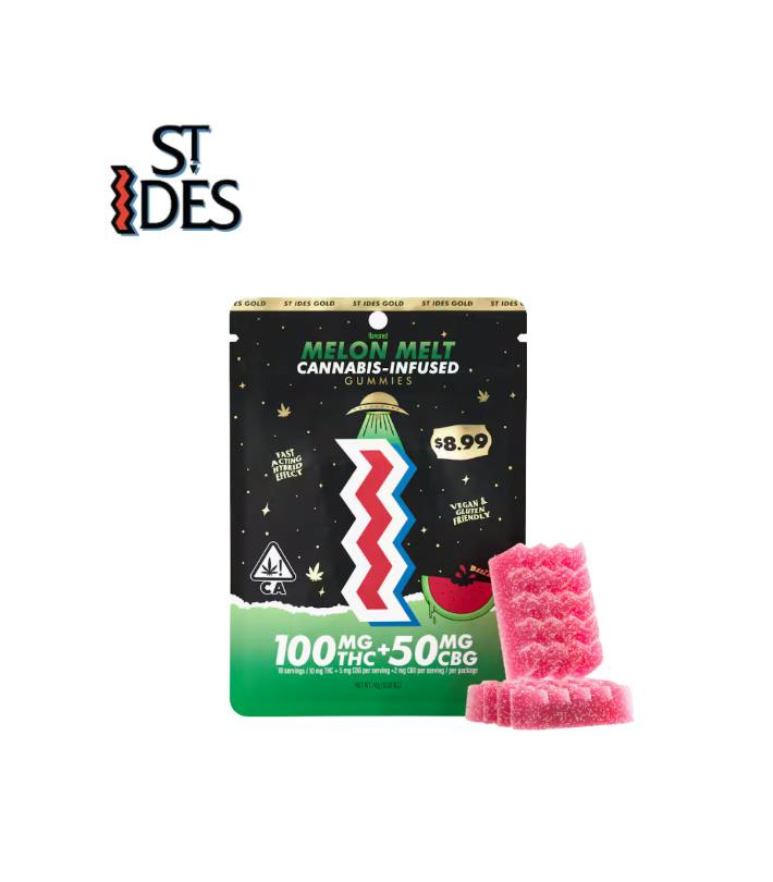 MELON MELT 100MG+50CBG 2 PACK INFUSED GUMMY