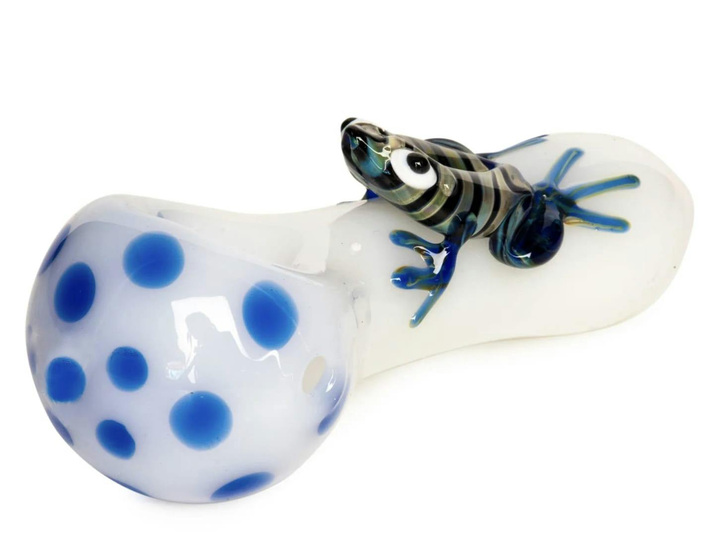4" Frogger Hand Pipe - White