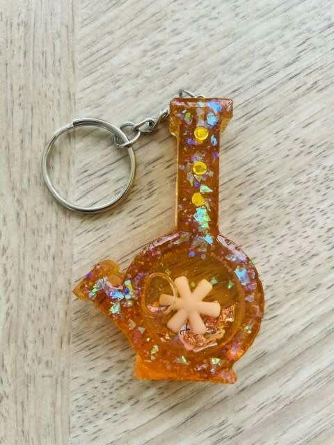 Bong Shaker Keychain - Orange Blossom