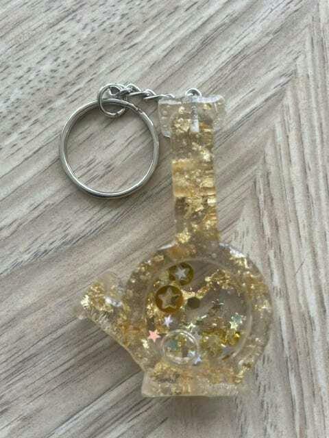 Bong Shaker Keychain - Gold Coins