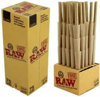 Natural Pre-Rolled Cones 1 1/4 Size