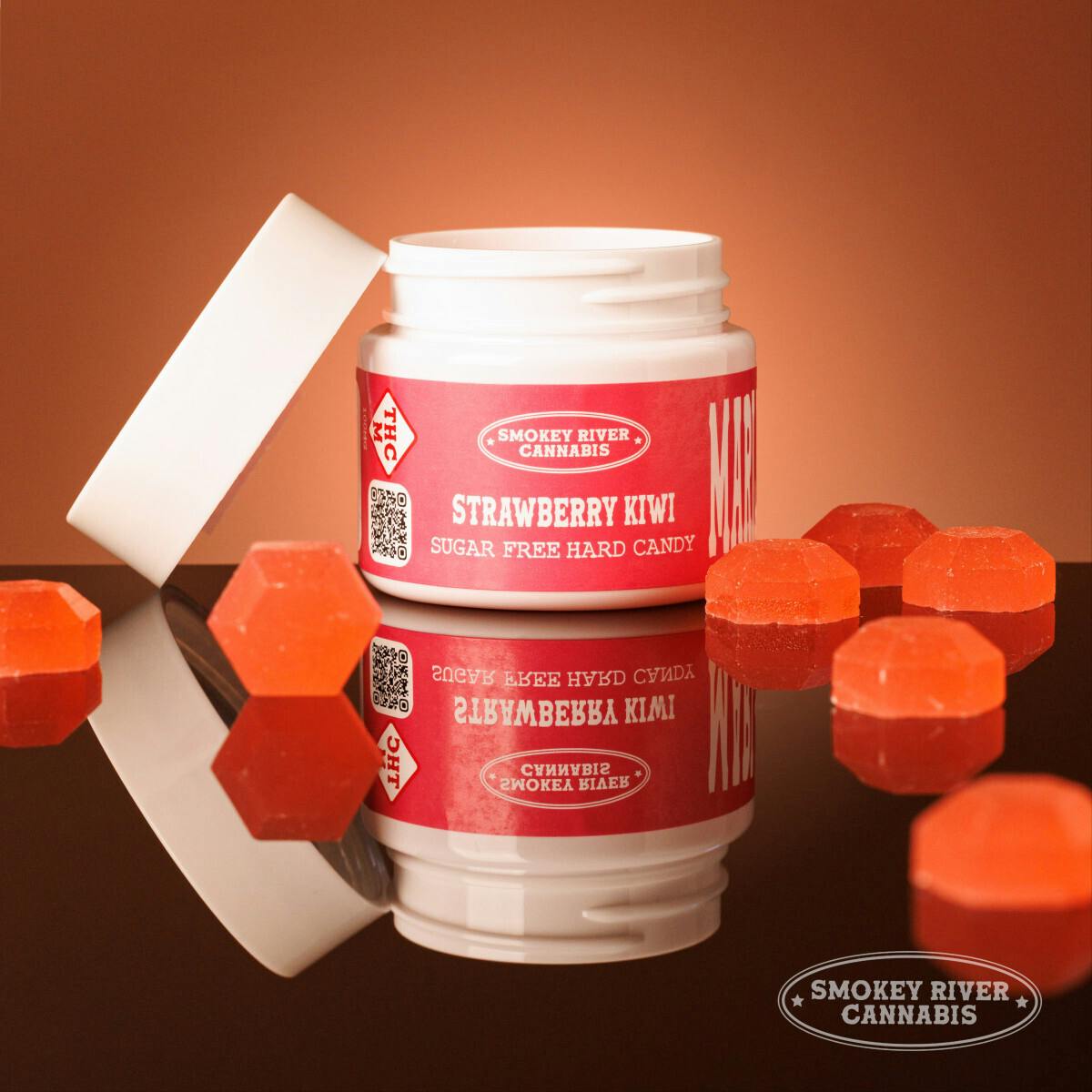 Hard Candy 10pk | Smokey River Sugar Free Strawberry Kiwi