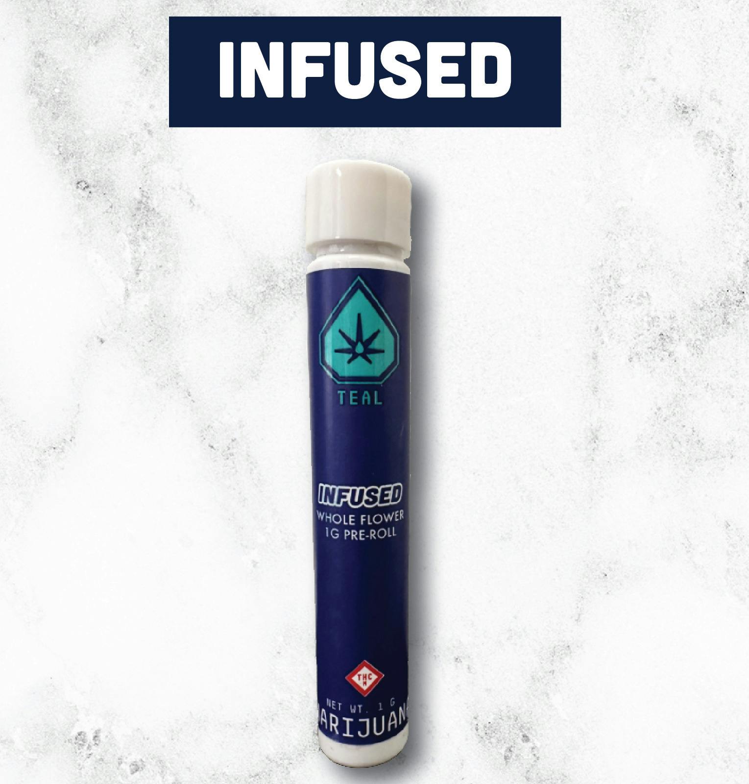 Diamond Infused Pre-Roll 1g | Teal Blue Platinum