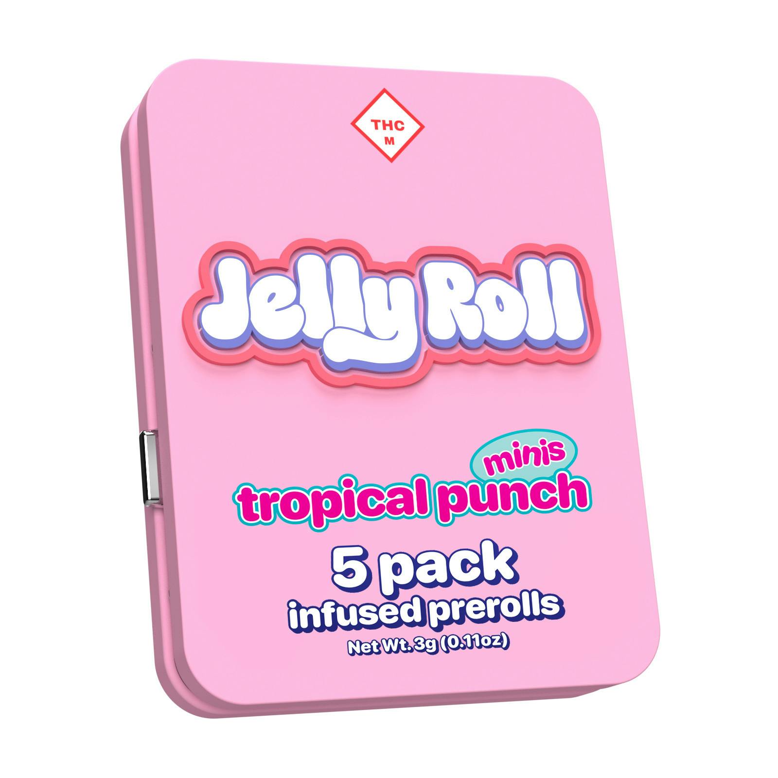 Infused Pre-Rolls 5pk | Jelly Roll Tropical Punch 0.6g ea.