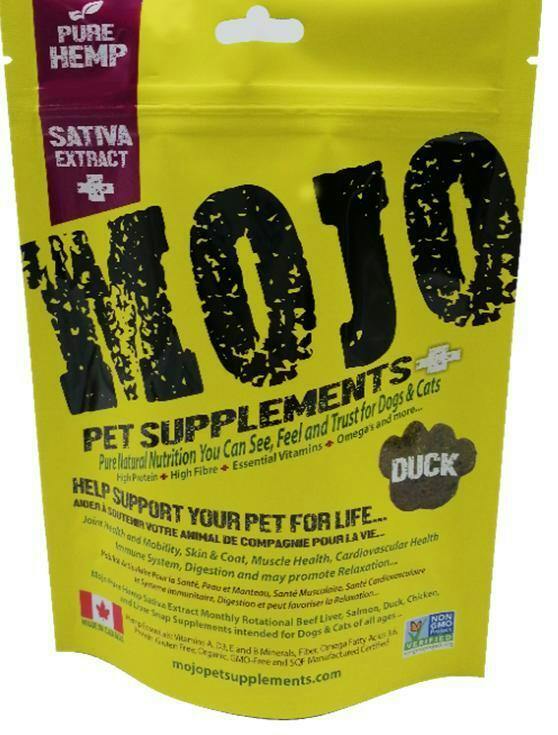 Mojo Pet Supplements - Hemp Sativa Extract Nutraceutical Dog & Cat Supplement - Duck