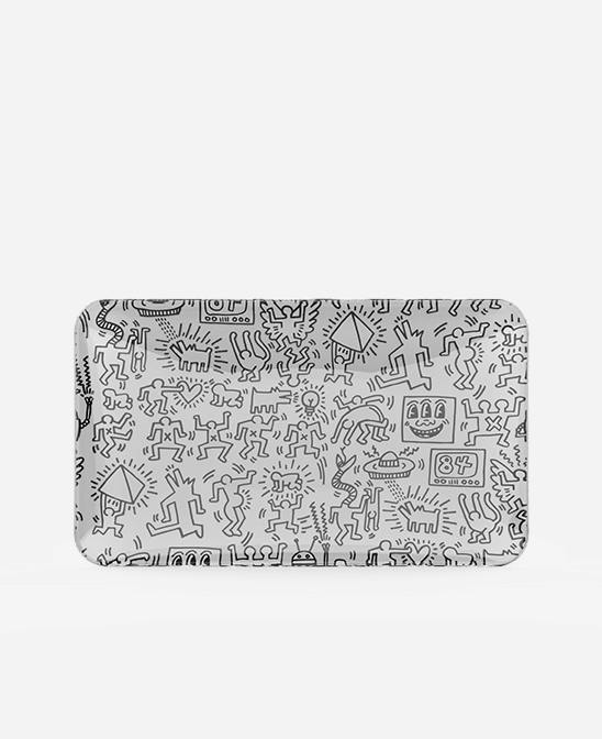K. Harin - Glass Tray Black & White