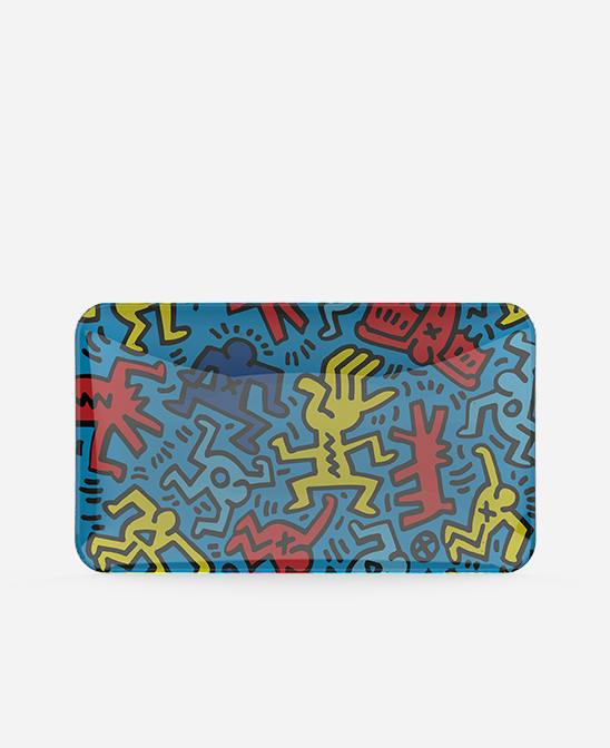 K. Harin - Glass Tray Multi Blue