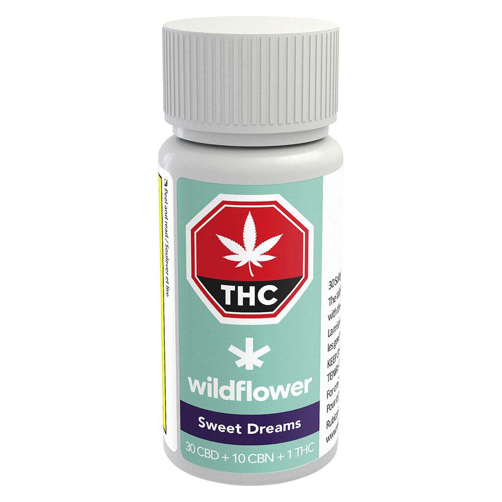 Wildflower - Sweet Dreams CBD + CBN + THC Softgels - Hybrid - 30 Caps