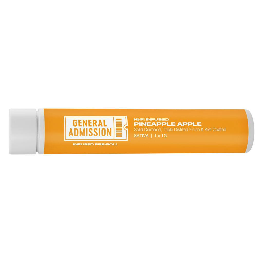 General Admission - Pineapple Apple Hi-Fi Infused Pre-Roll - Sativa - 5x0.5g
