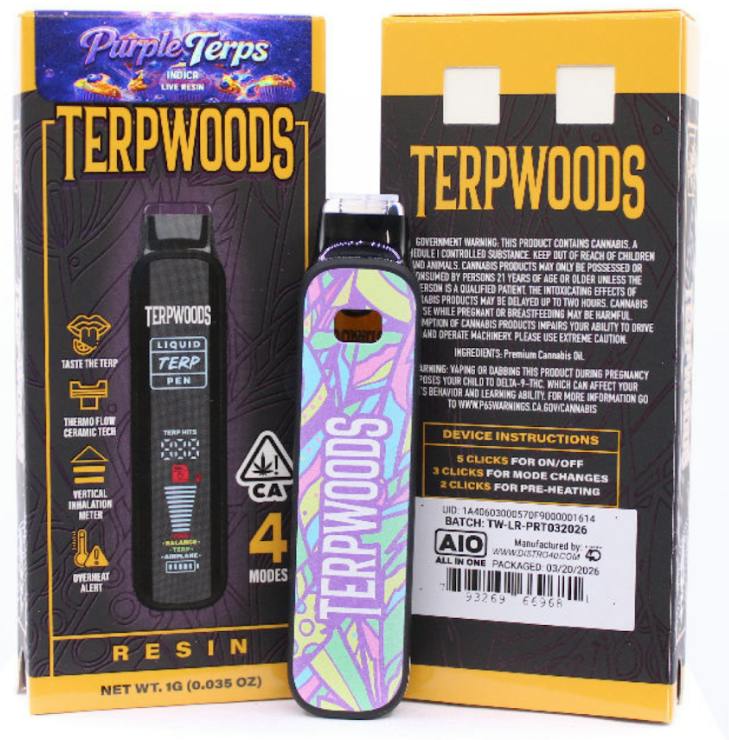 Terpwoods Purple Terps AIO 1g