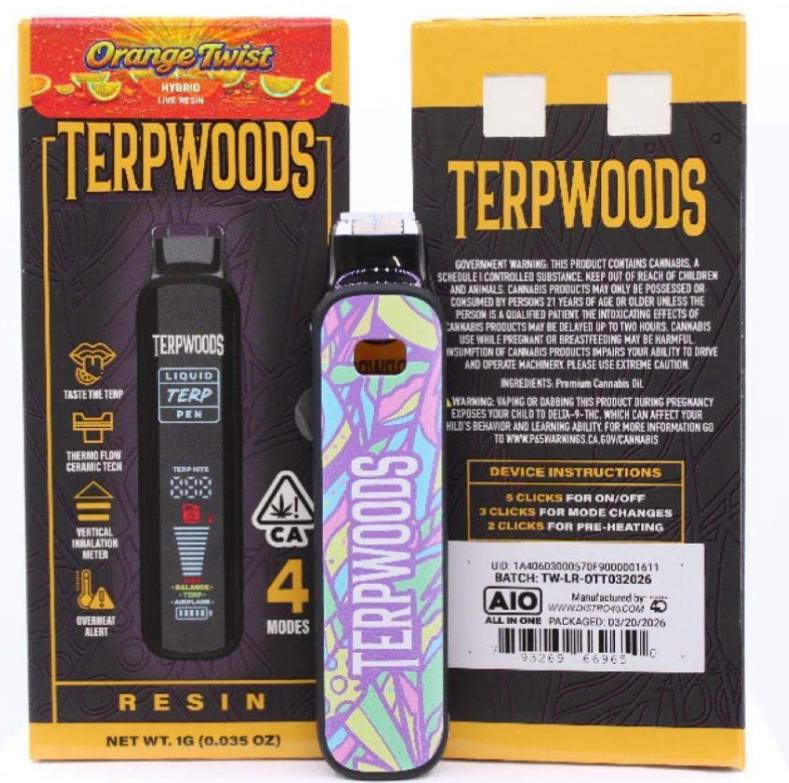 Terpwoods Orange Twist AIO 1g