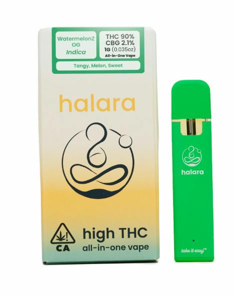 Halara | Watermelon Z OG | High THC AIO | 1g