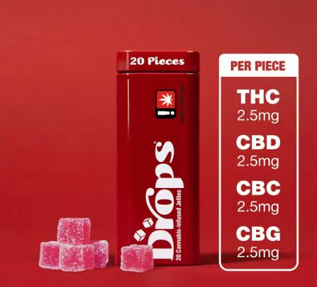 Drops Cranberry 20 Piece 100MG