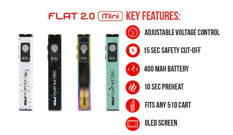 Wulf Mods Flat Mini 2.0 Variable Voltage
