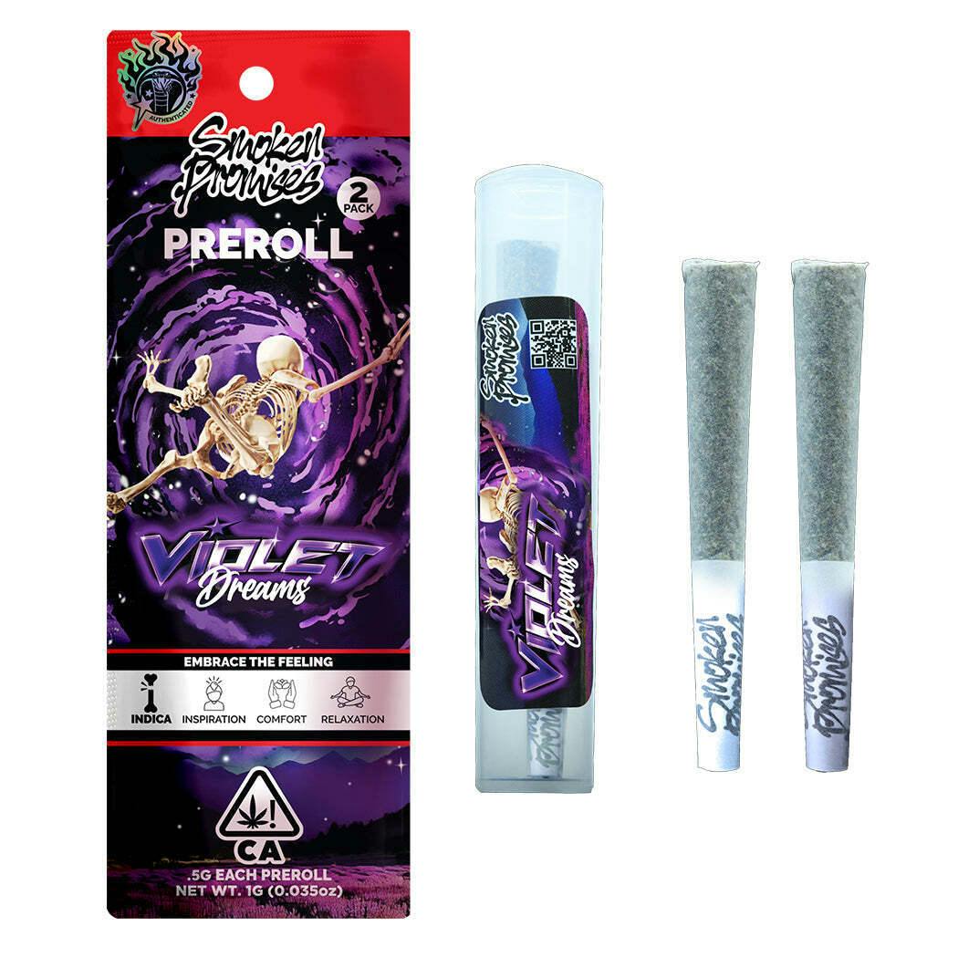Violet Dreams 0.5 g 2 Pack Prerolls Smoken Promises