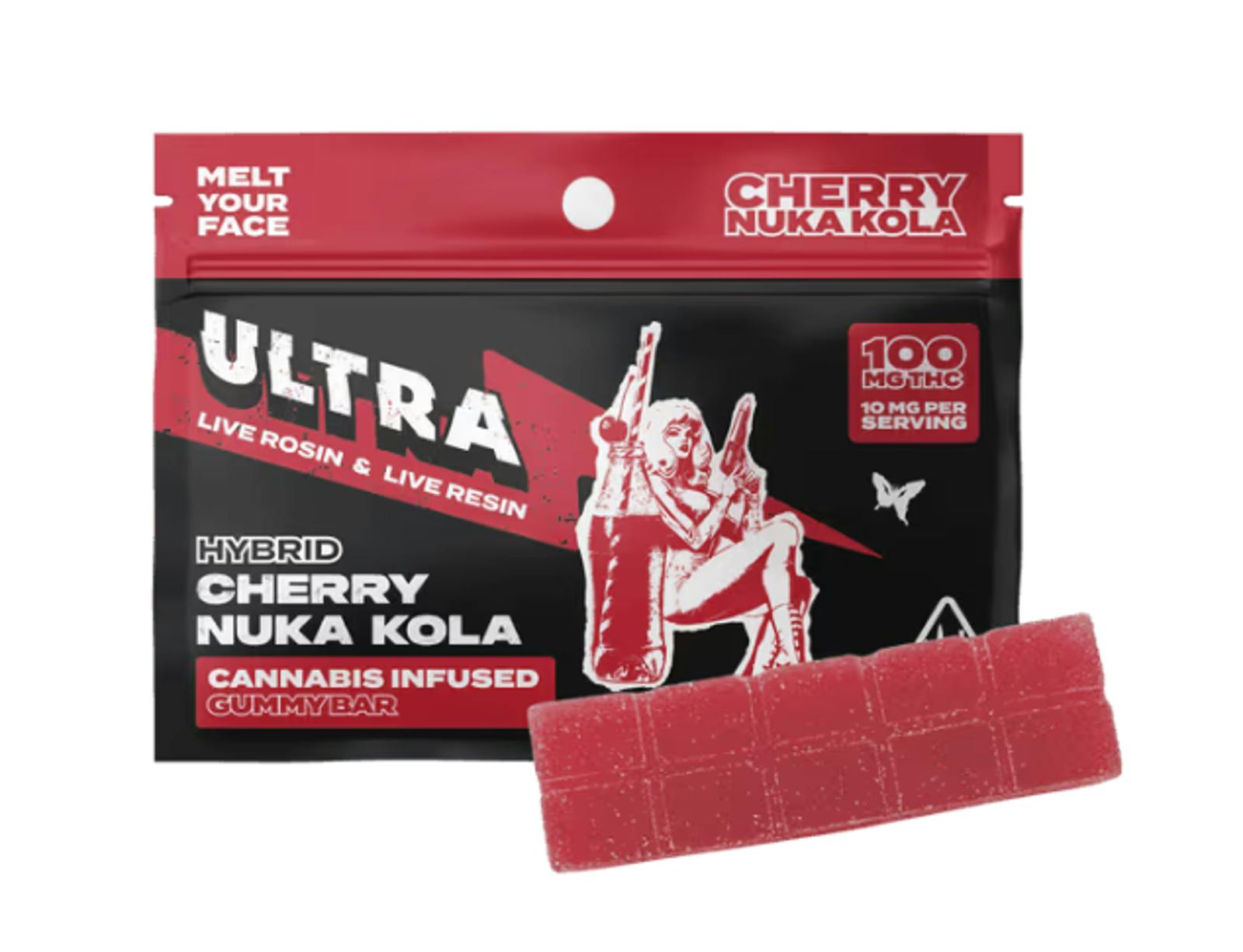 Cherry Nuka Kola Clscs Edible 100 mg gummy Bar