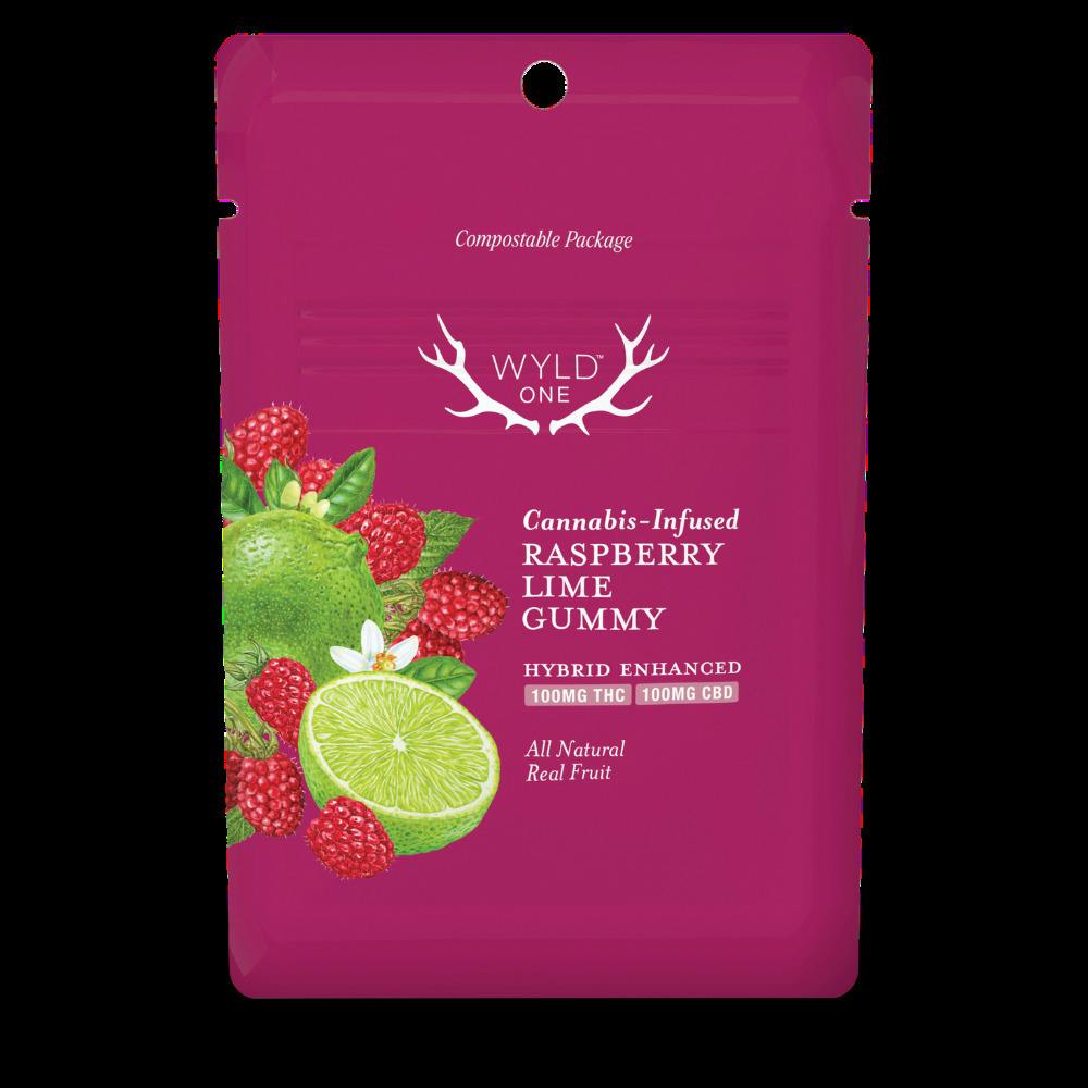 Raspberry Lime 1:1 100mg Gummy