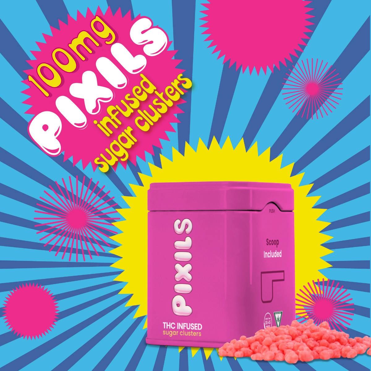 PIXILS Sugar Clusters 100 MG Strawberry