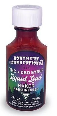 Liquid Loud - Naked - THC+CBD (1:1) - 200mg Syrup