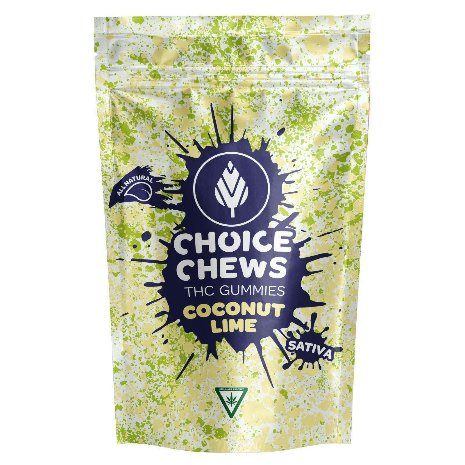 Coconut Lime Gummies - 100mg THC - 10 Pack cannabis product