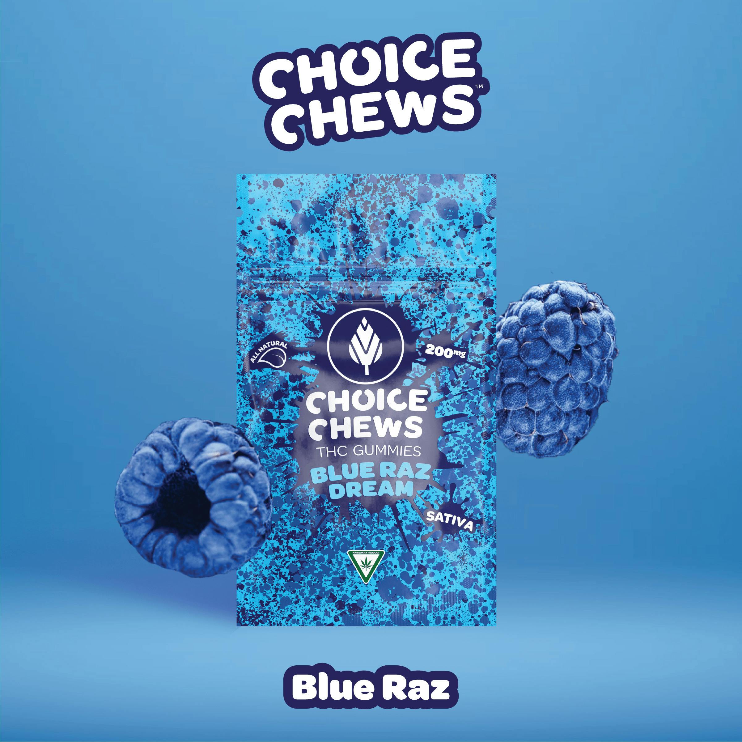 Blue Raz Gummies - 100mg THC - 10 Pack cannabis product