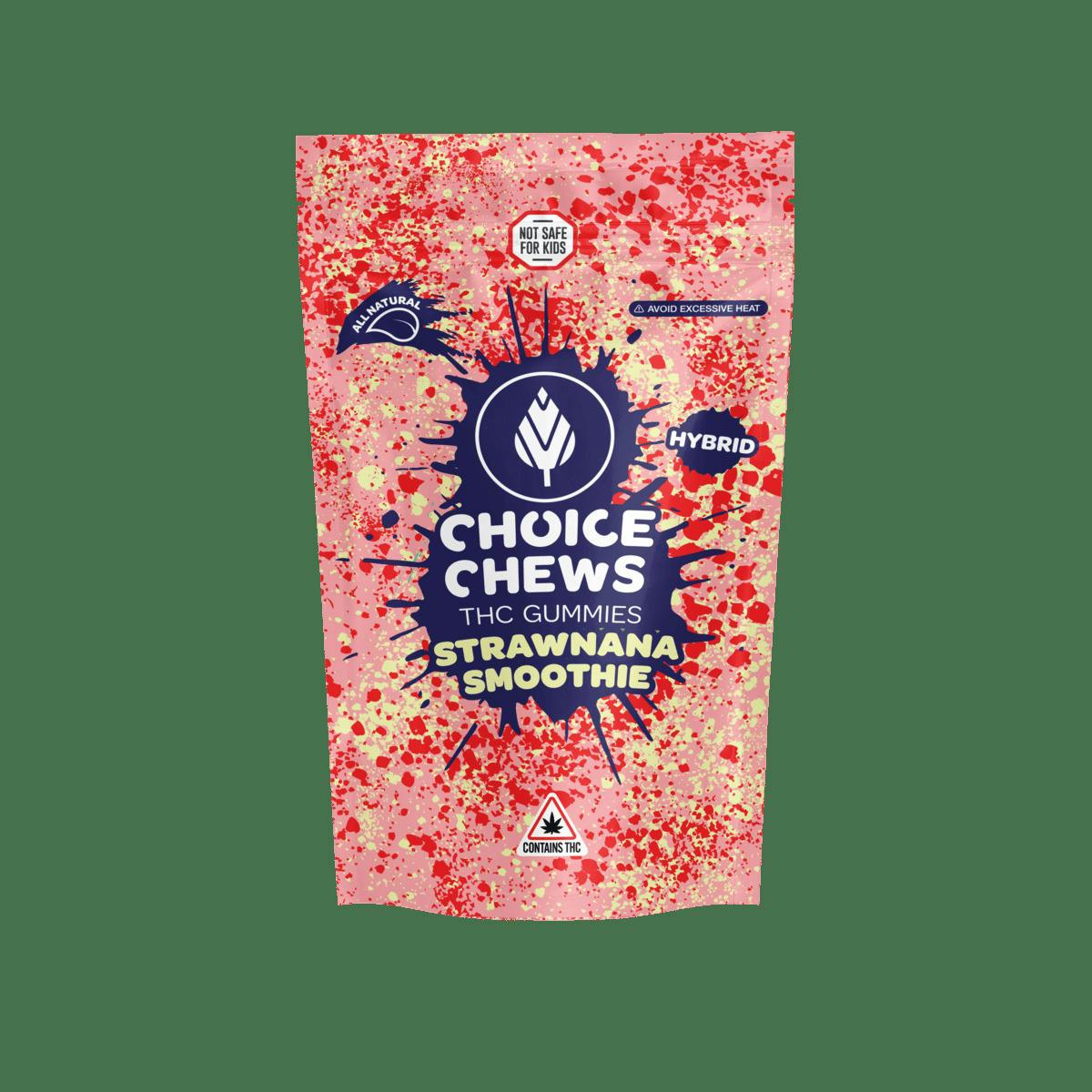 Strawnana Smoothie Gummies - 100mg THC - 10 Pack cannabis product