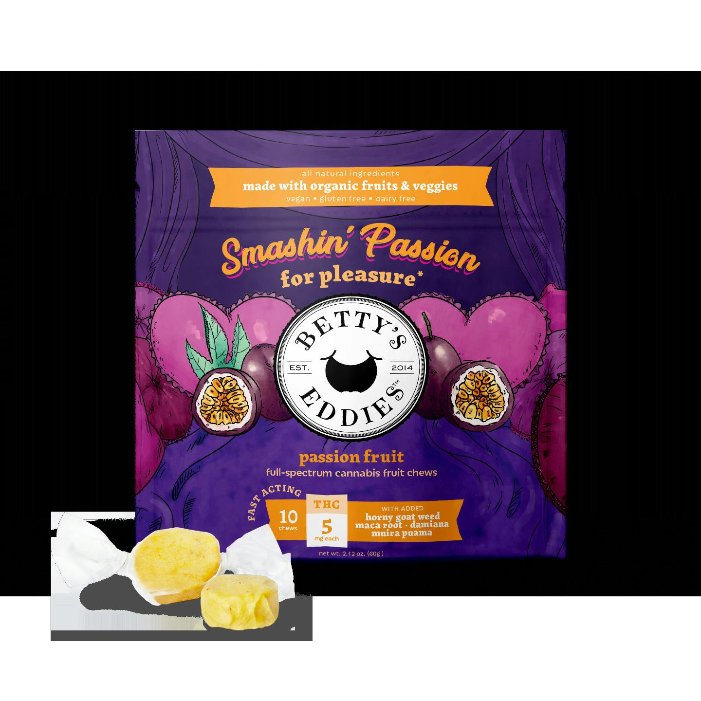 Smashin' Passion - Passion Fruit - 50mg THC - 10 pack