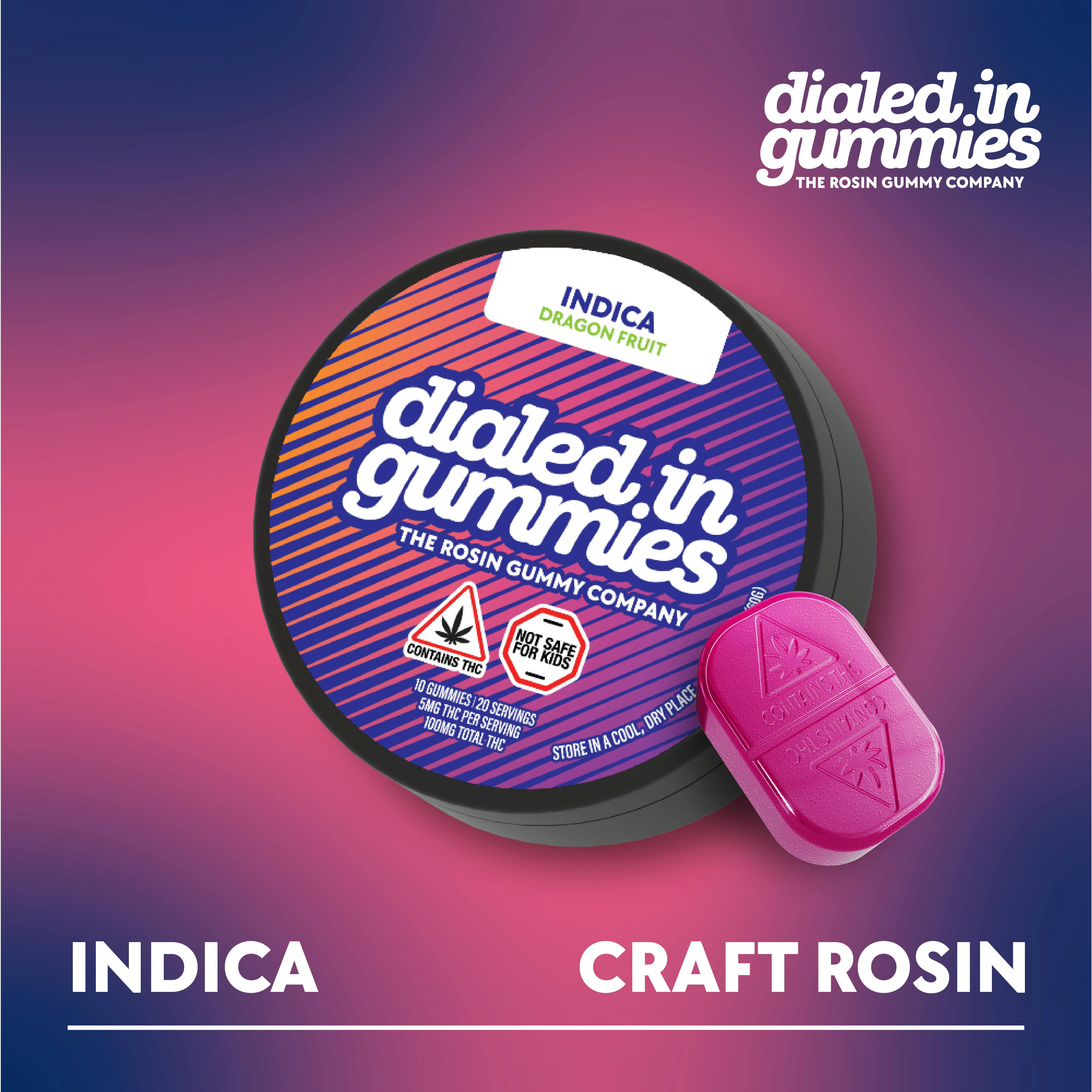 Blueberry Gummies (Rosin) - 100mg THC - 20 servings cannabis product