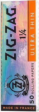 Zig Zag - Ultra Thin 1 1/4 Rolling Paper [Silver] (50 sheets/pack)