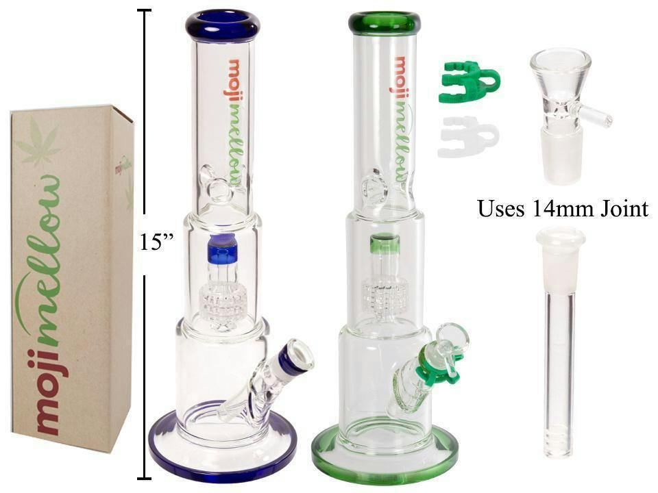 Moji Mellow - 15" Water Pipe w/ Matrix Perc